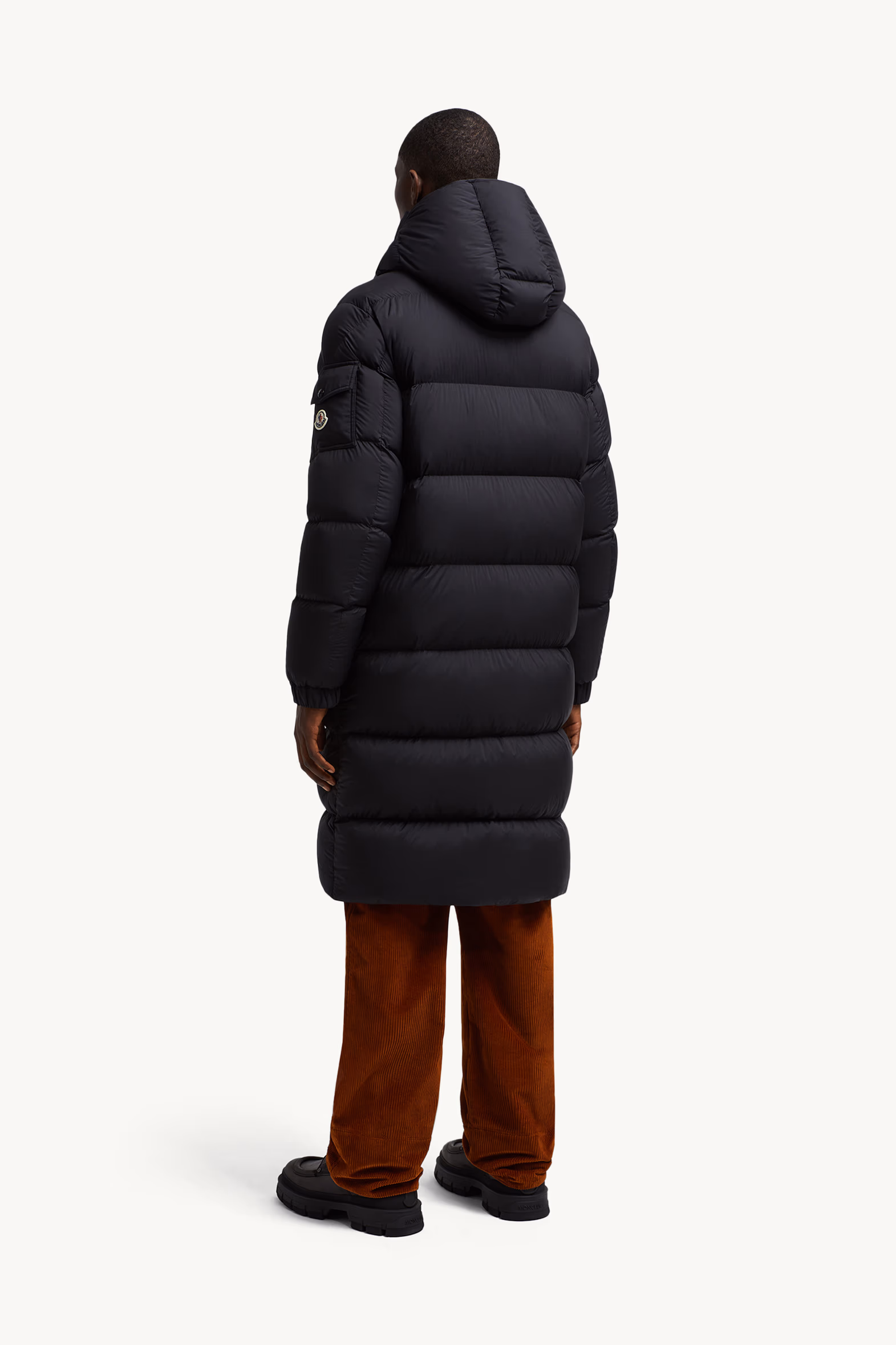 Doudoune longue Hanoverian à capuche Hommes Noir Moncler 5